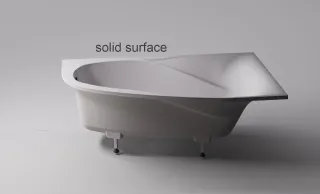 Ванна из искусственного камня Astra-Form Селена 01010081 правая 170x100 см белый матовый